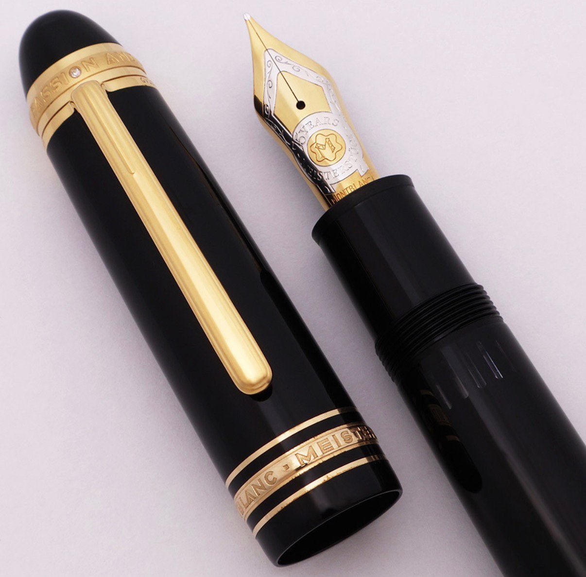 Montblanc Meisterstück 146 Vulpen  Zwart/Goud, Verzamelen, Pennenverzamelingen, Ophalen of Verzenden, Zo goed als nieuw, Vulpen
