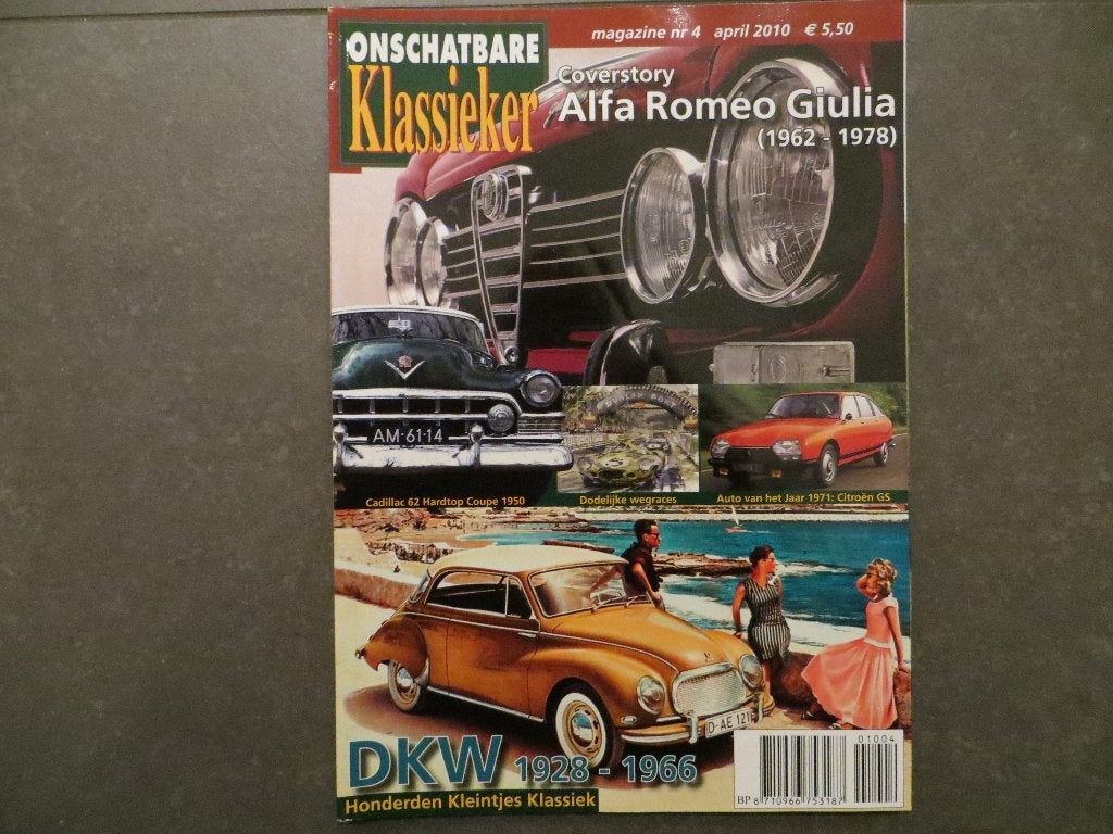 Onschatbare Klassieker 4 2010 Alfa Romeo Giulia, Citroën GS, Ophalen of Verzenden, Nieuw, Alfa Romeo