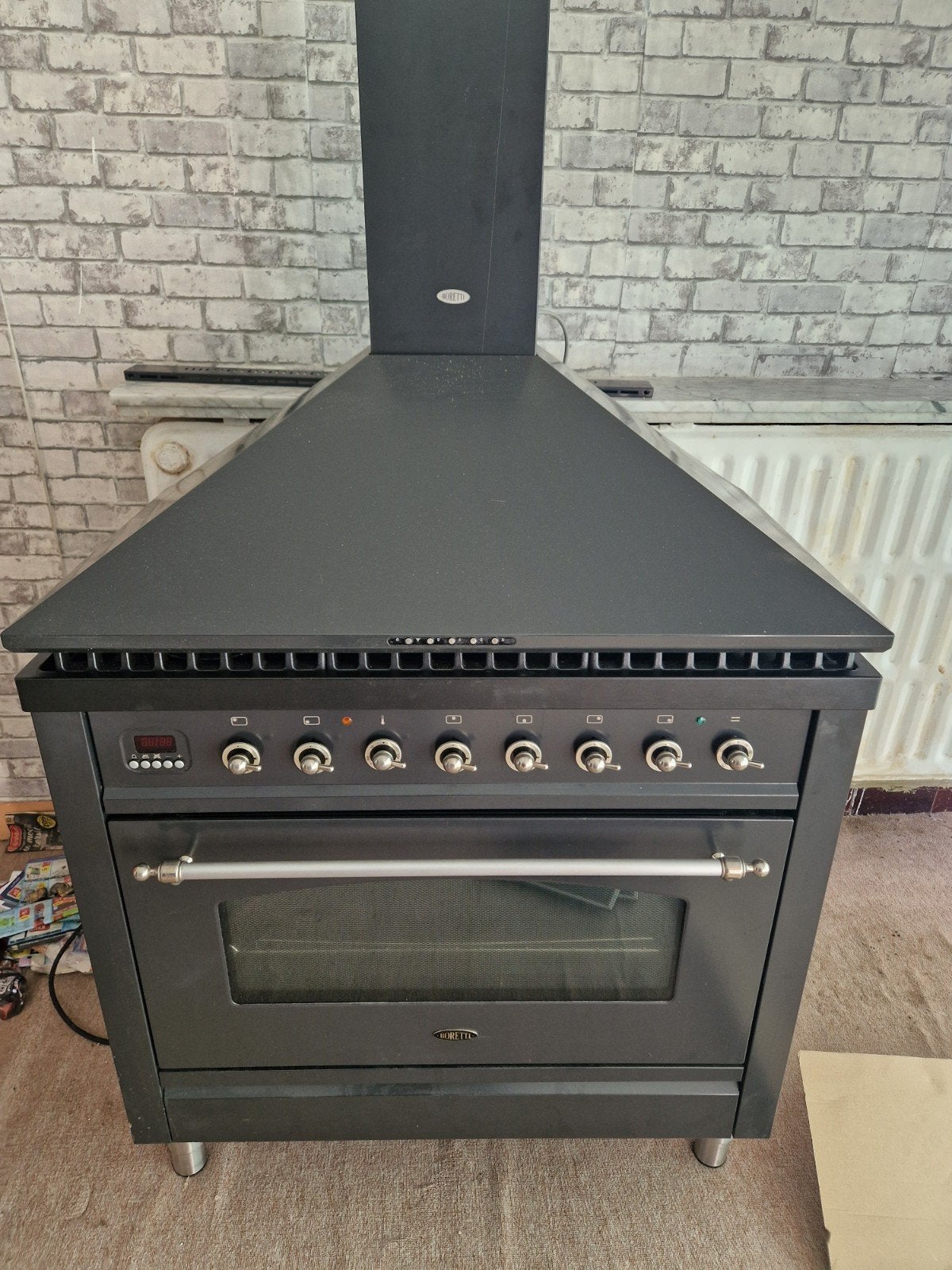 boretti gasfornuis, 60 cm of meer, Ophalen of Verzenden, Zo goed als nieuw, Gas