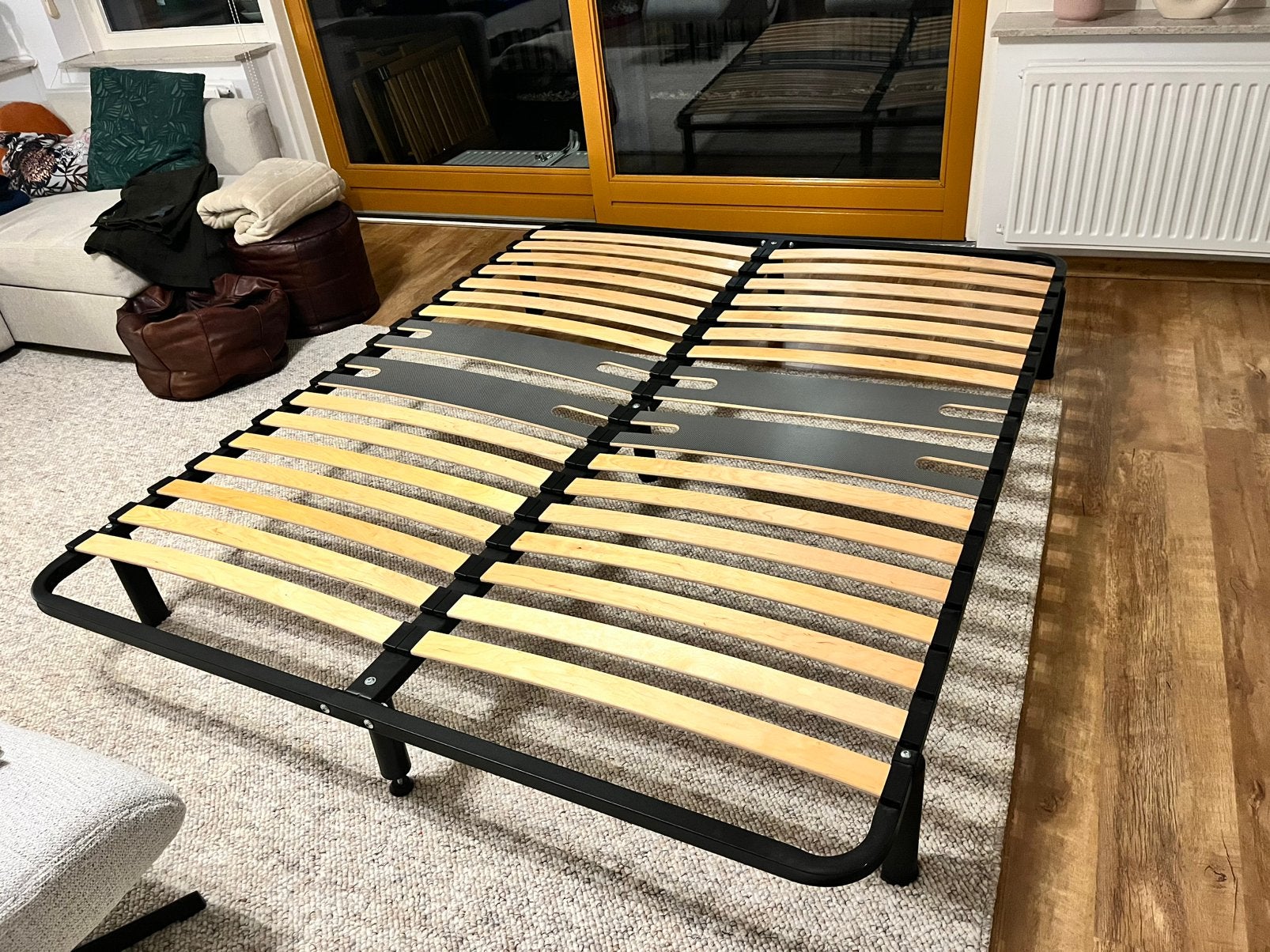 Bed frame 160x200 Emma | bedomranding, Huis en Inrichting, Ophalen, Gebruikt, Tweepersoons, Bedbodem
