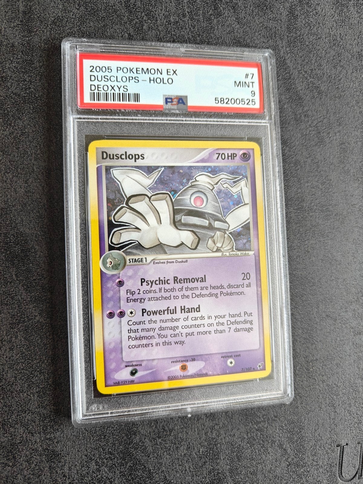Dusclops Holo EX Deoxys PSA 9, Hobby en Vrije tijd, Verzamelkaartspellen | Pokémon, Ophalen of Verzenden, Zo goed als nieuw, Losse kaart