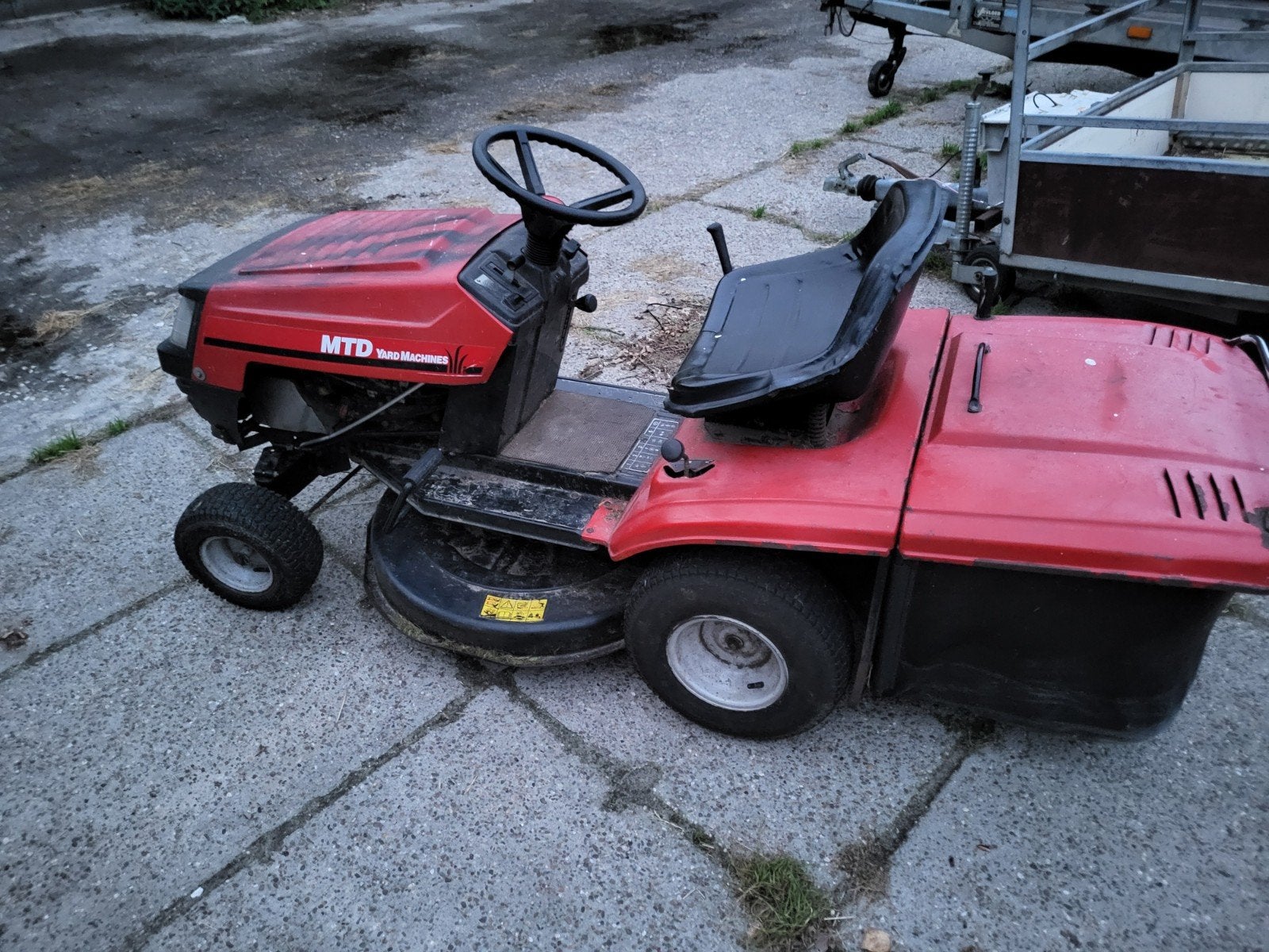 MTD Zitmaaier - Motor loopt, rijdt niet, voor onderdelen, Tuin en Terras, Gebruikt, MTD, Ophalen of Verzenden, Elektrische starter