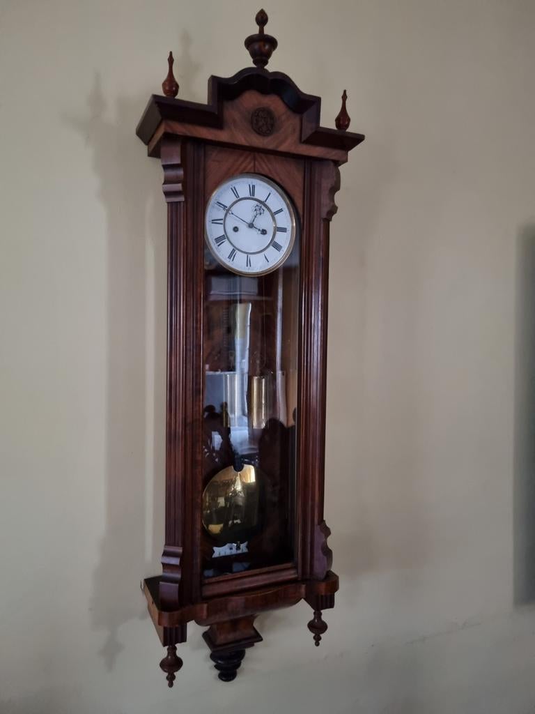 Weense noten snaarregulateur, Antiek en Kunst, Antiek | Klokken, Ophalen
