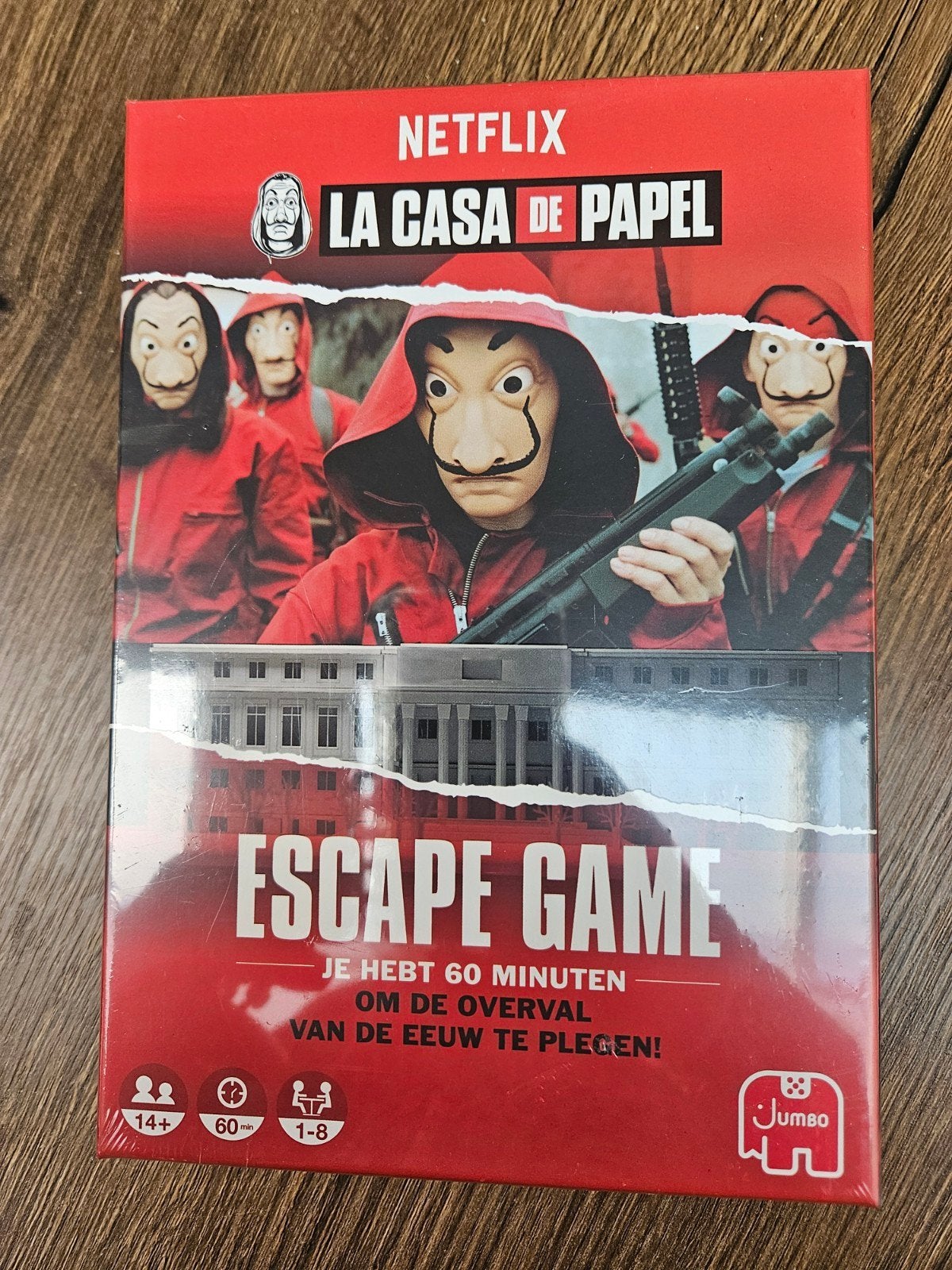 La Casa de Papel Escape Game - Netflix editie, Een of twee spelers, Ophalen of Verzenden, Nieuw, Jumbo