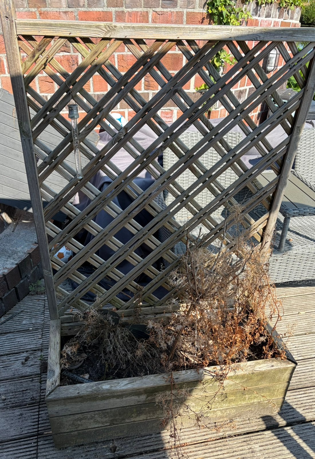 Plantenbak hout, Tuin en Terras, Ophalen, 1 tot 2 meter, Minder dan 3 meter, Zo goed als nieuw