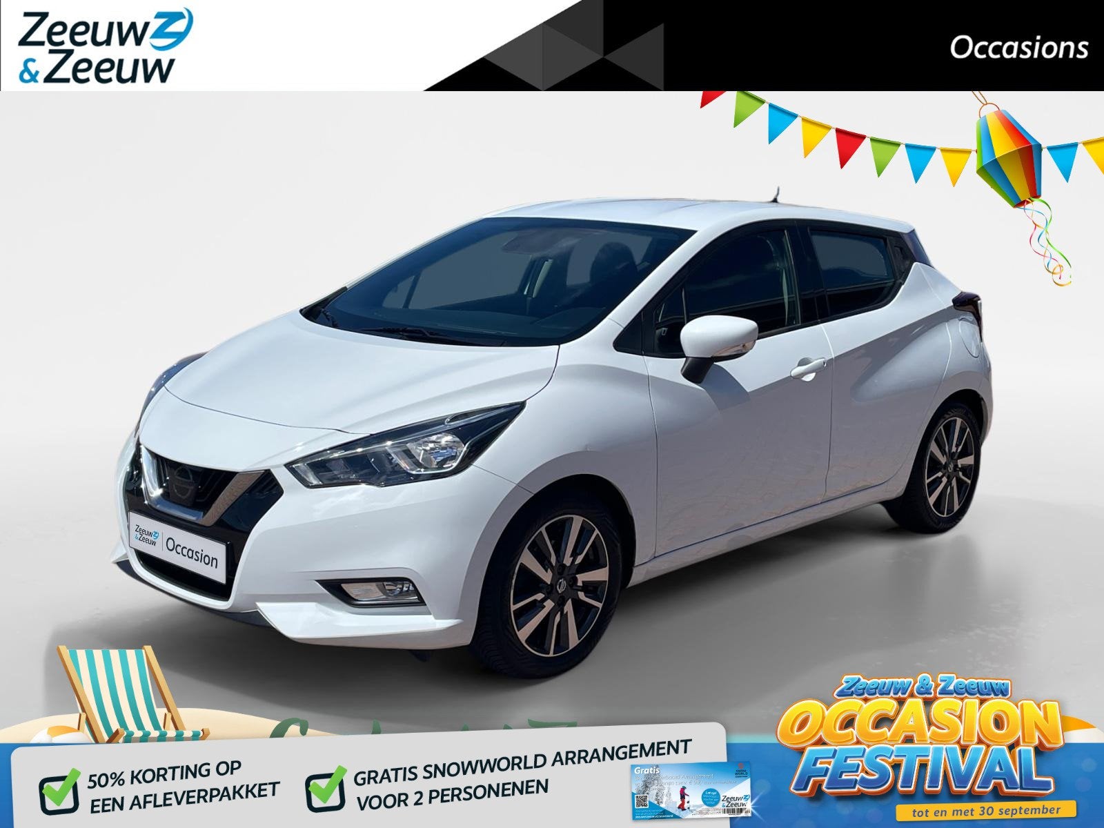 Nissan Micra 0.9 IG-T Acenta *Navi via Carplay*Airco*Cruise, Voorwielaandrijving, 898 cc, Stof, Gebruikt