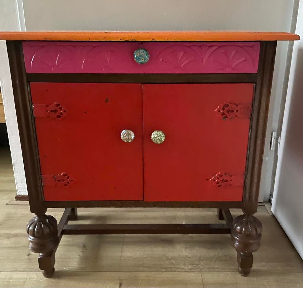 Fantastisch kastje hout nachtkastje dressoir  tv meubel, Ophalen, 25 tot 50 cm