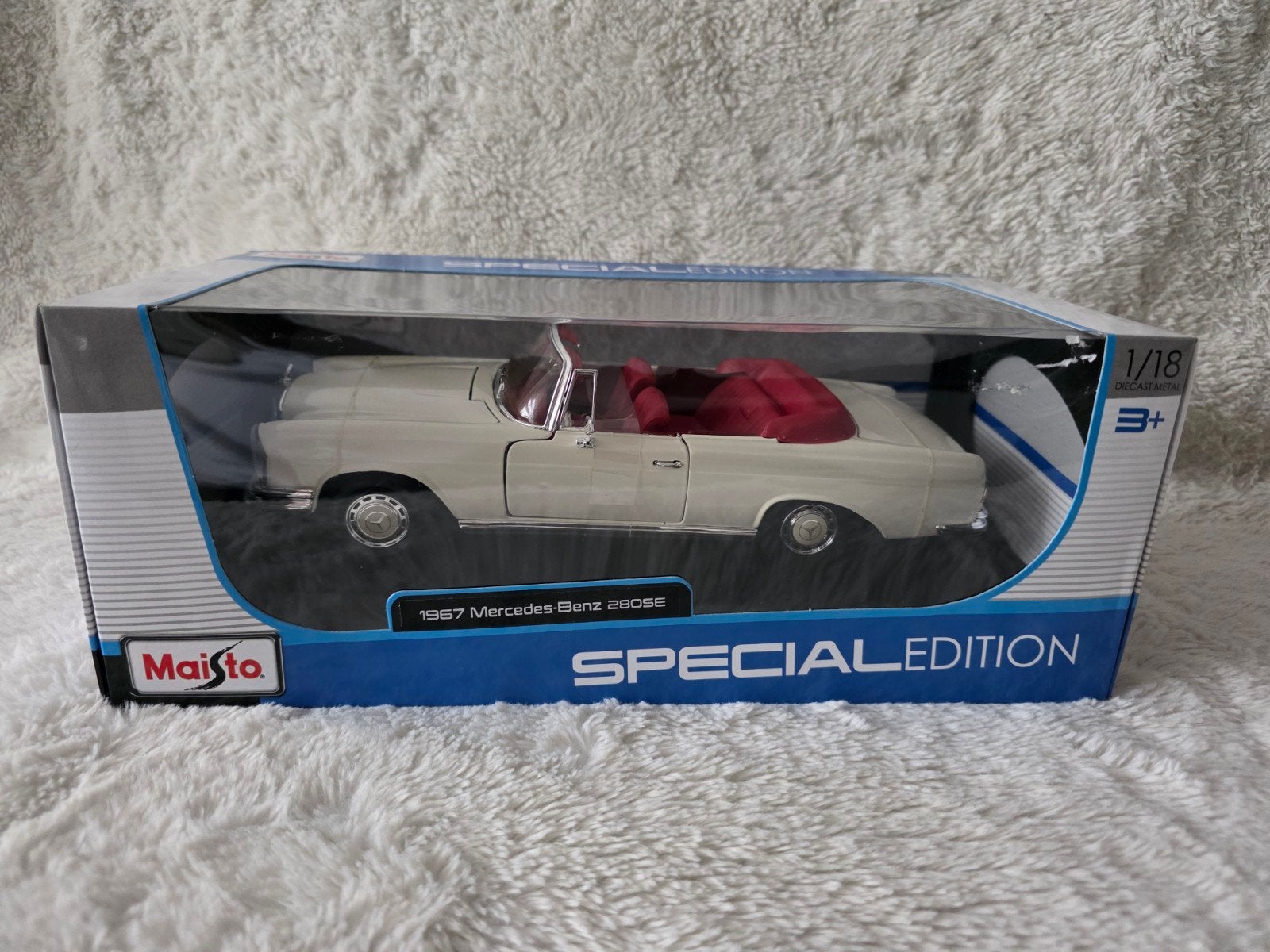 Maisto 1967 Mercedes-Benz 280SE Cabriolet, Ophalen of Verzenden, Nieuw, Maisto