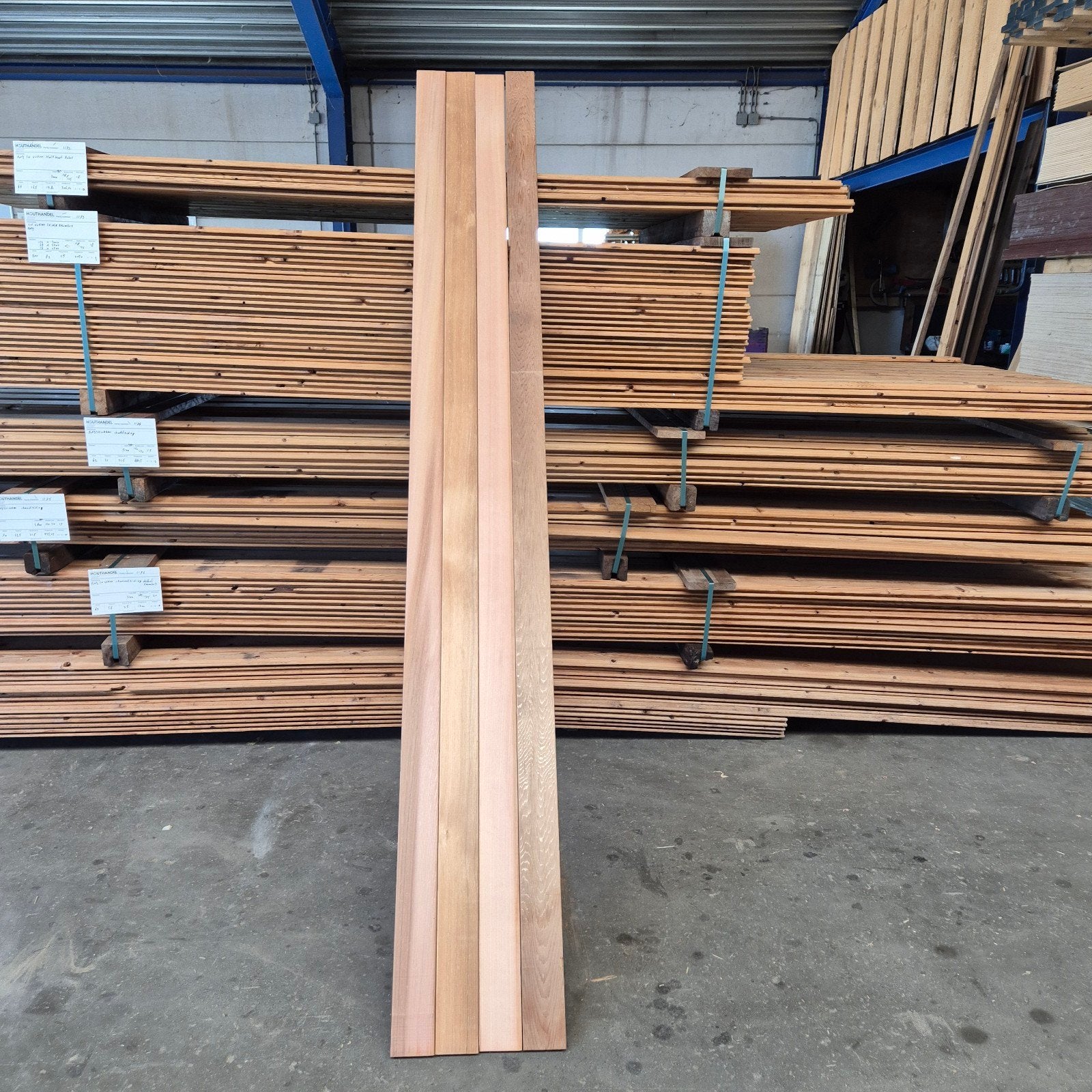 Ceder planken en rabatdelen - Kleine partijen, Doe-het-zelf en Verbouw, Hout en Planken, Ophalen, Gebruikt, 25 tot 50 mm, Plank