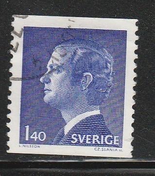 Zweden 1974 - Koning Carl Gustavo, Ophalen, Zweden, Gestempeld