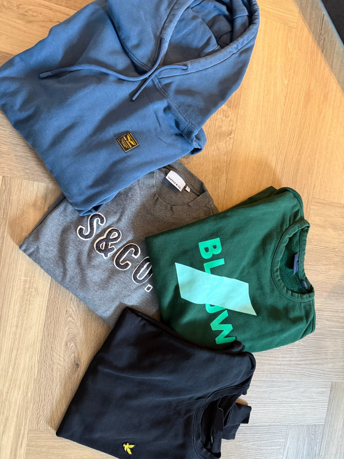 Diverse heren truien en hoodies - Maat L, Ophalen of Verzenden, Gedragen, Maat 52/54 (L), Blauw