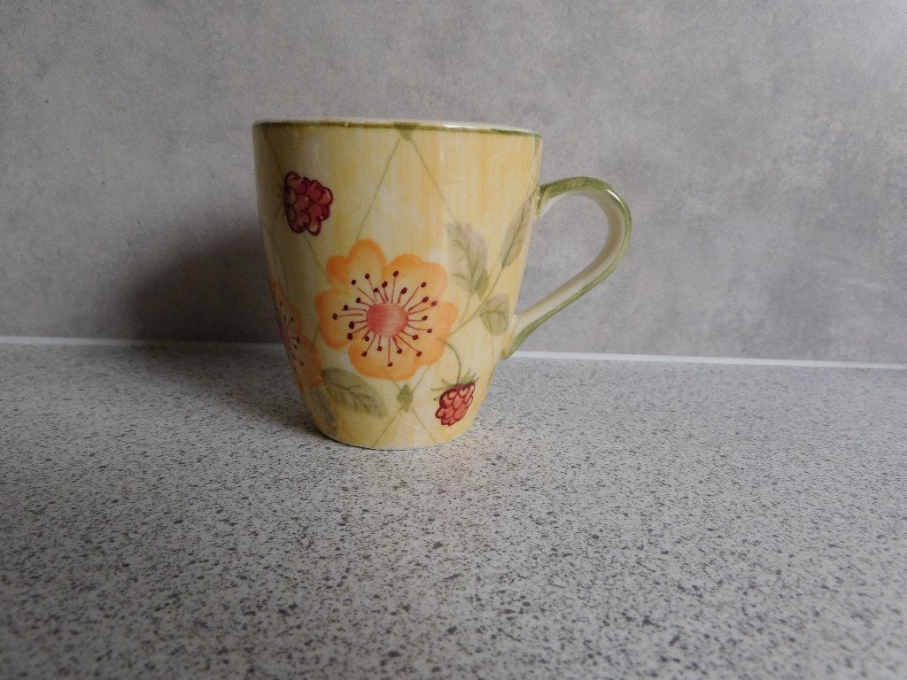 Senseo mok 150 ml. Cosmea Vic's Handpainted, Overige merken, Zo goed als nieuw, Overige stijlen, Porselein