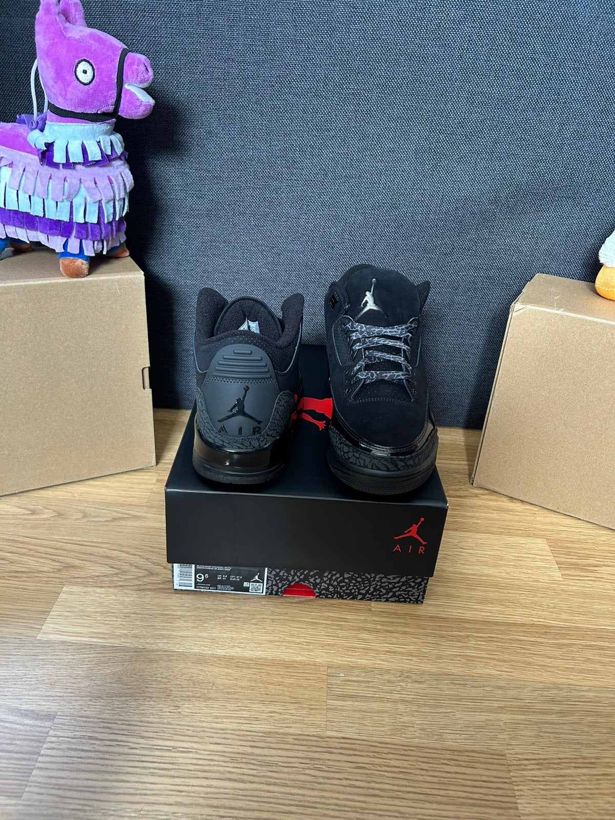 Jordan 3 black cat maat 42 en 43, Kleding | Heren, Schoenen, Ophalen of Verzenden, Nieuw, Zwart