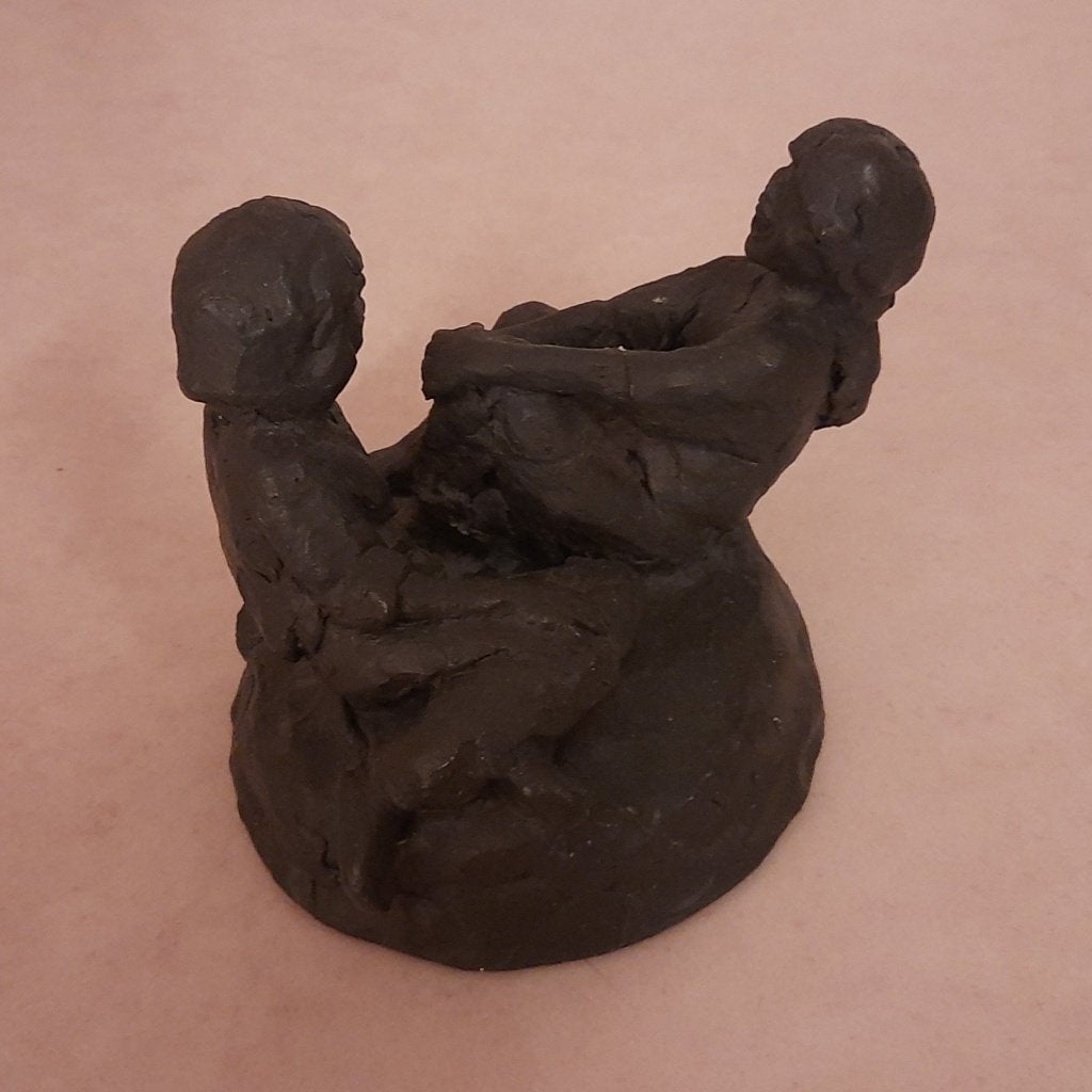 Bronzen beeld "Vriendschap", Ophalen of Verzenden, Brons