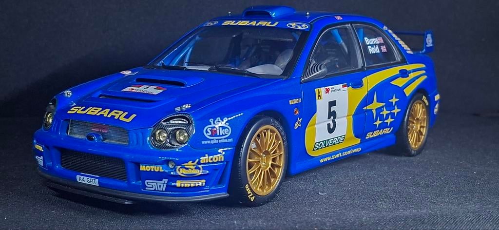 Auto Art Subaru Impreza WRC Burns/Reid. BIEDEN, Hobby en Vrije tijd, Modelauto's | 1:18, Ophalen of Verzenden