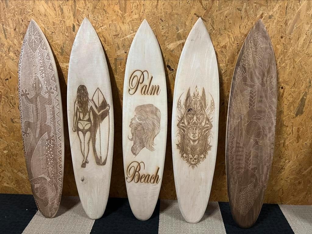 Tiki Bar - Surfboard Decoratie Surfplank 150 cm Hout, -, -, Nieuw, Ophalen of Verzenden