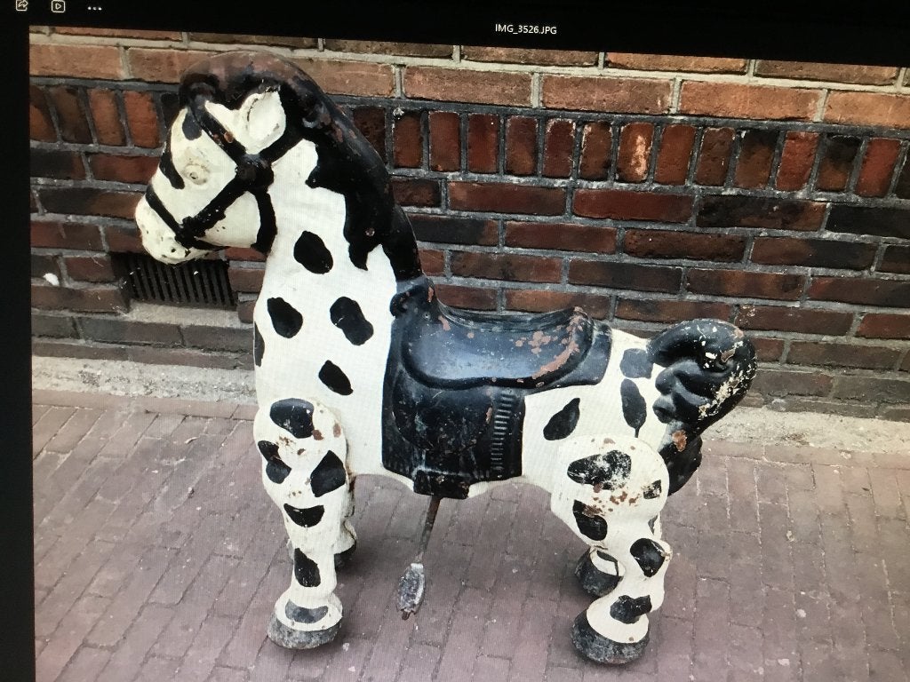 Hobbelpaard - MOBO Bronco - UK - vintage staal, Antiek en Kunst, Ophalen