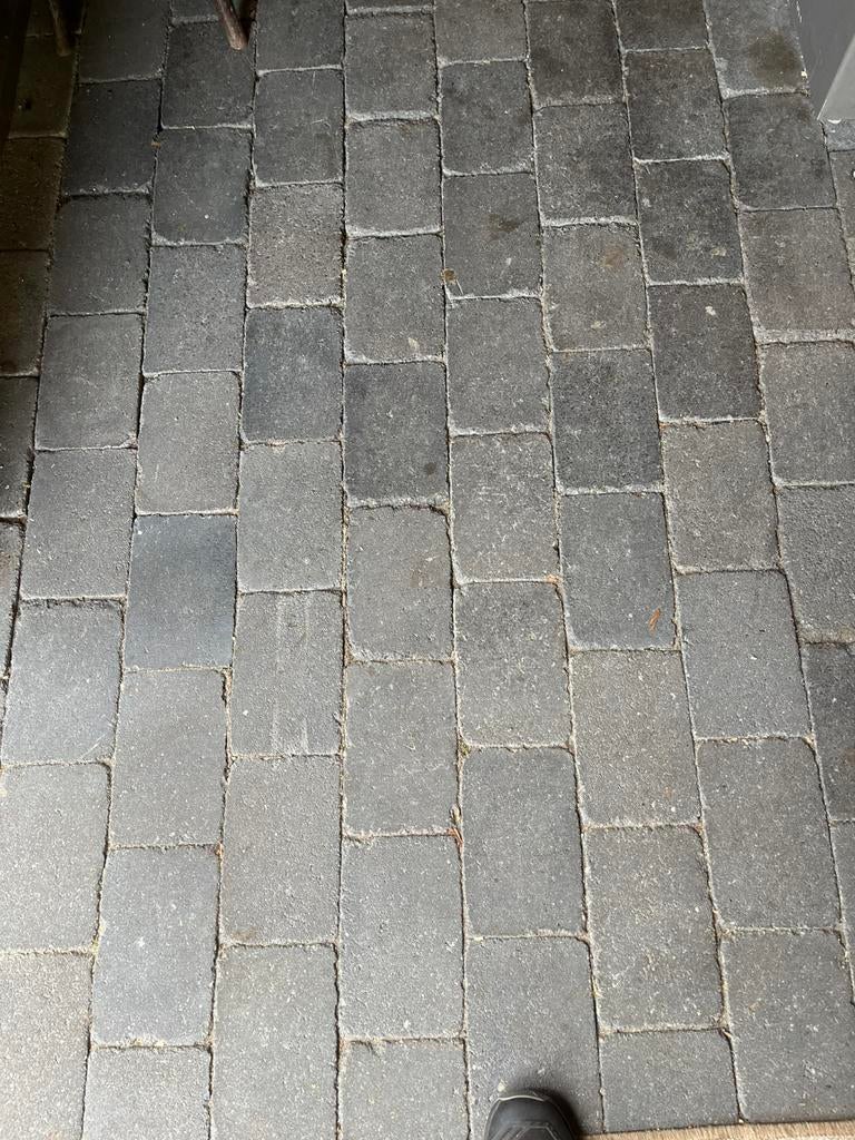 Getrommelde stenen 21x14x6 56m2 Gratis !!, Ophalen of Verzenden, Zo goed als nieuw, Beton, Klinkers