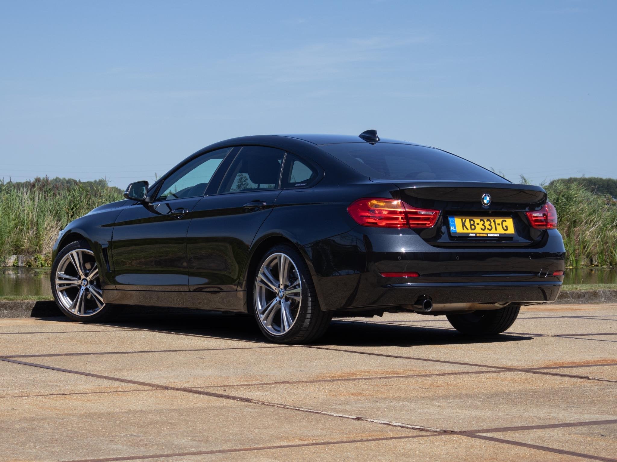 BMW 4-serie Gran Coupé 420i Sport 19" Memory Keyless, Automaat, Euro 6, 4 cilinders, Zwart