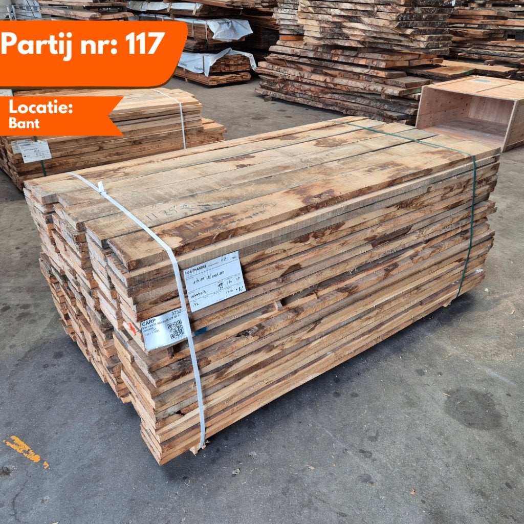 Eiken planken | Geschaafd | Ruw | Schaaldelen | Gedroogd, 25 tot 50 mm, Eiken, Nieuw, Ophalen of Verzenden