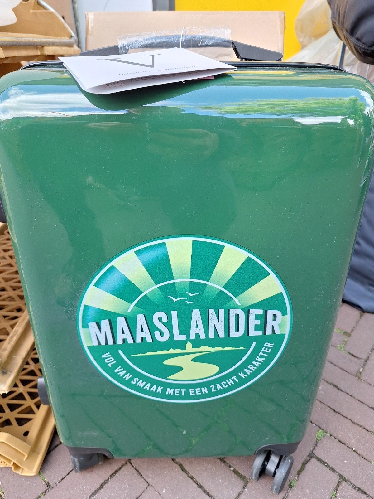 Voyagoux Maaslander Trolley Koffer - Groen, Ophalen of Verzenden