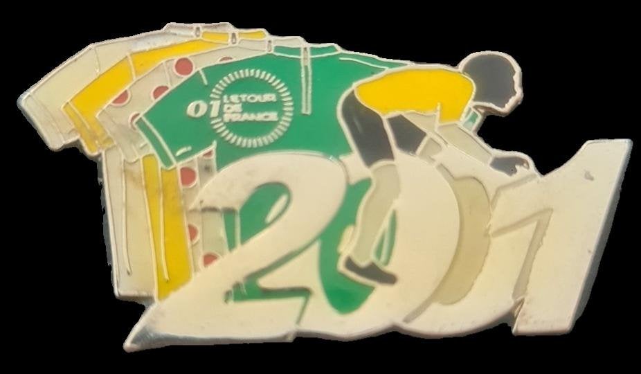 Le Tour 2001 pin- epoxy, Verzamelen, Speldjes, Pins en Buttons, Verzenden, Nieuw, Sport, Speldje of Pin