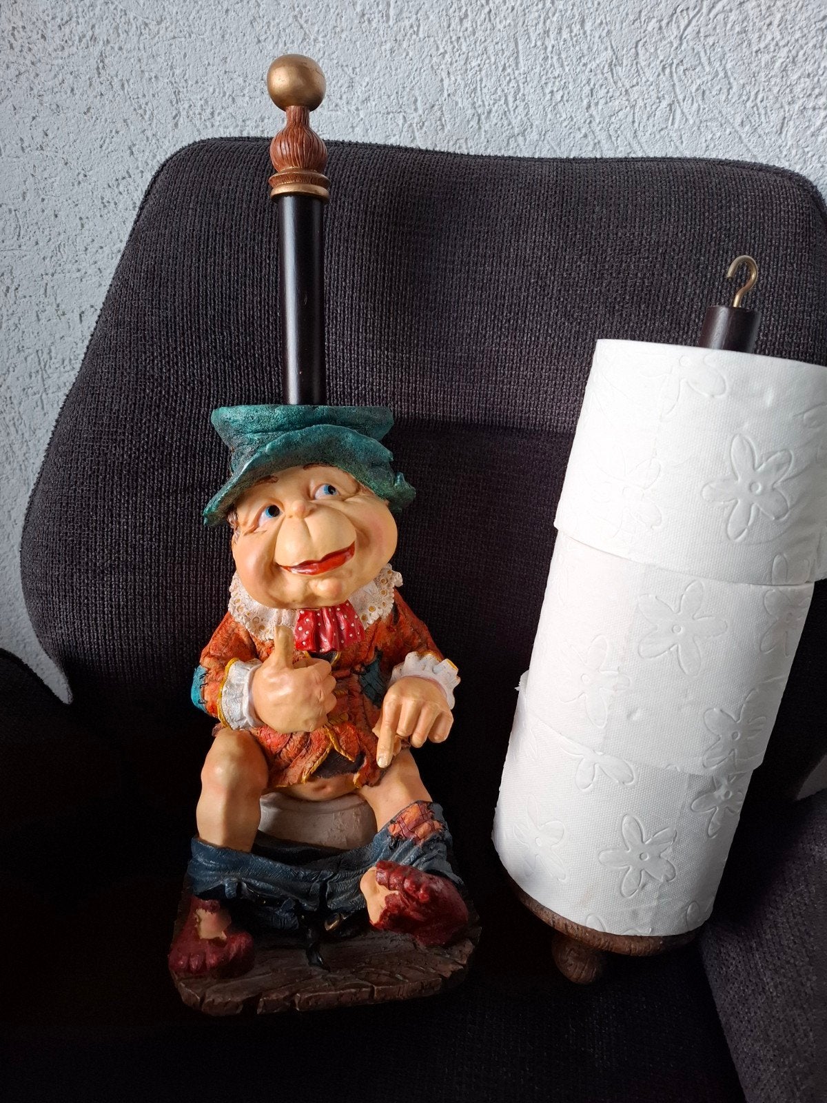Grappige toiletrolhouder the laaf collection 1999, Ophalen of Verzenden, Gebruikt, Meerkleurig, Toilet-accessoire
