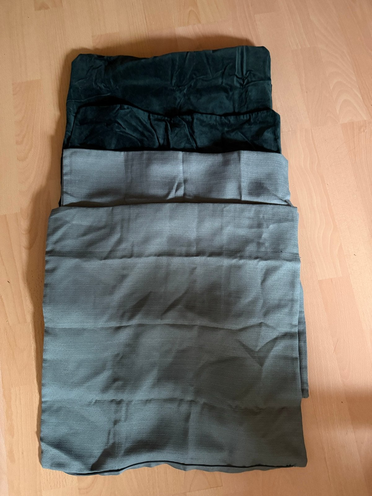 4 Groene Kussenhoezen 50x50, Gebruikt, Ophalen of Verzenden, Groen, Vierkant