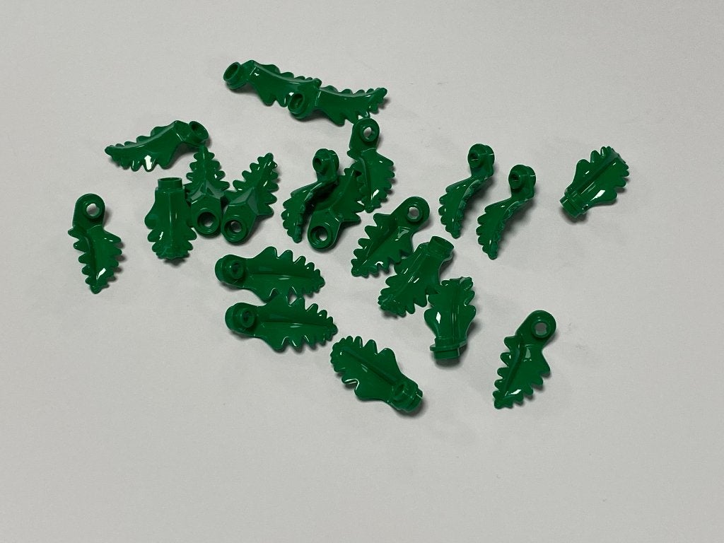 Partij 20x Lego omhoog staand plant blad, diverse kleuren, Overige thema's, Lego, Nieuw, Ophalen of Verzenden