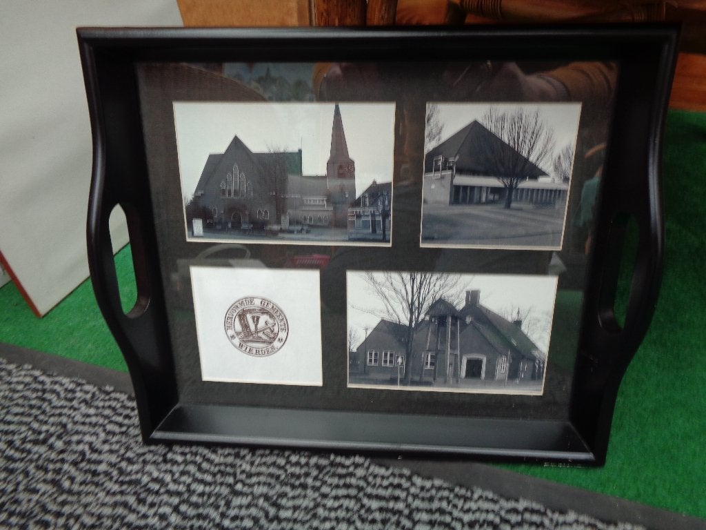 1 Soort Foto/Schilderij/Dienblad. gem Wierden., Ophalen, Zo goed als nieuw, Minder dan 50 cm, Schilderij