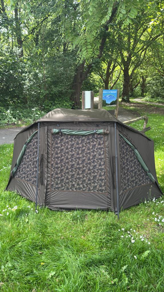 Avid Carp Brolly System Dual Layer 20000mm doek, Watersport en Boten, Hengelsport | Karpervissen, Zo goed als nieuw, Overige typen