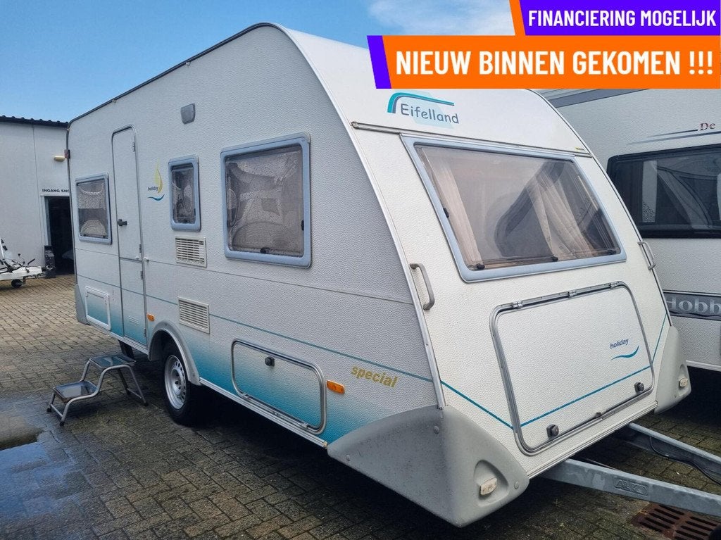 Eifelland holiday special 450 KLAP STAPELBED+LUIFEL+VOORTENT, Serviceluik, Rondzit, Bedrijf, 750 - 1000 kg