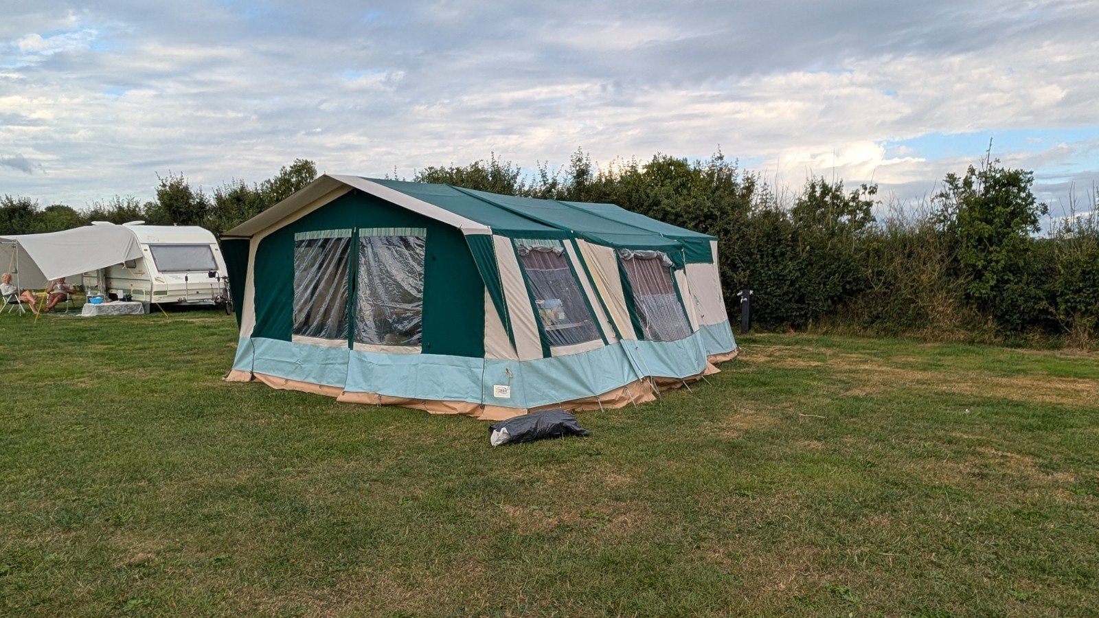 Vouwwagen met voortent, luifel en bermkeuken, Caravans en Kamperen, Kampeeraccessoires, Ophalen
