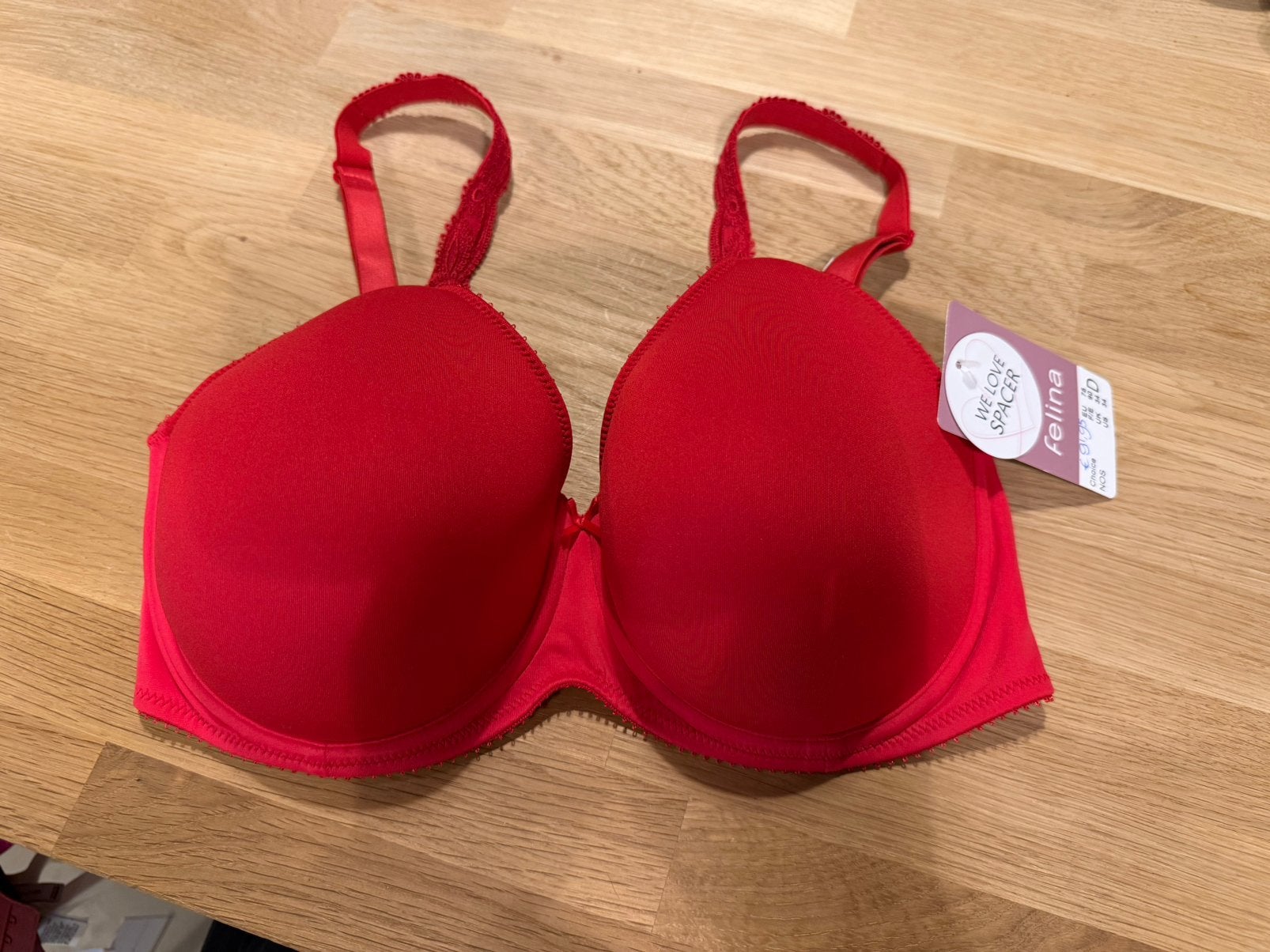 Felina spacer bh 75D NIEUW!! Nu €57,50, Ophalen of Verzenden, Rood, BH