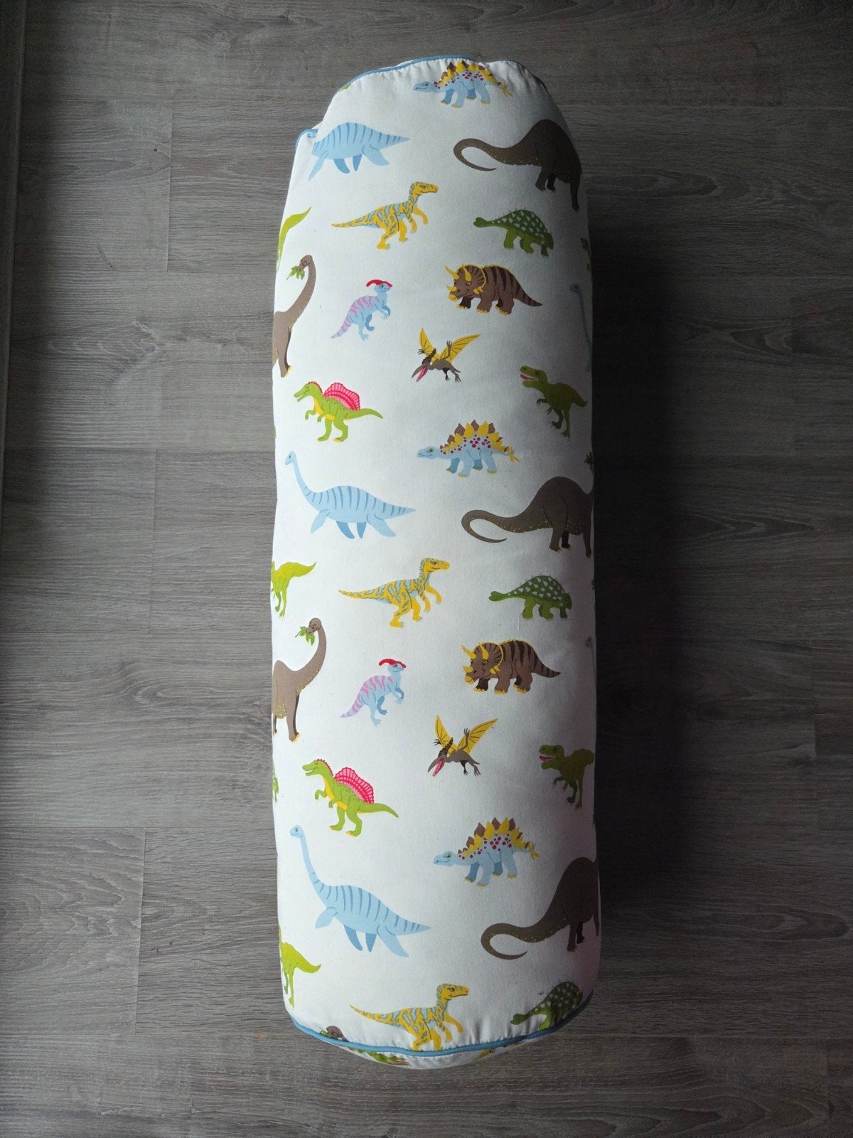 Dinosaurus rolkussen voor kinderbed, Ophalen, Zo goed als nieuw, Kinderbed, Kussen