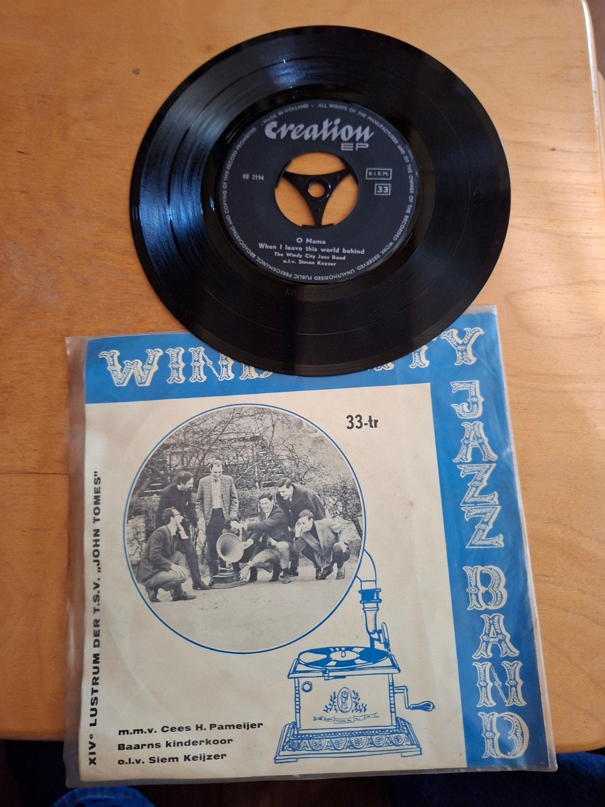 Windy City Jazz Band - Lustrumlied Martha (EP), Cd's en Dvd's, Gebruikt, 7 inch, Ophalen of Verzenden, EP