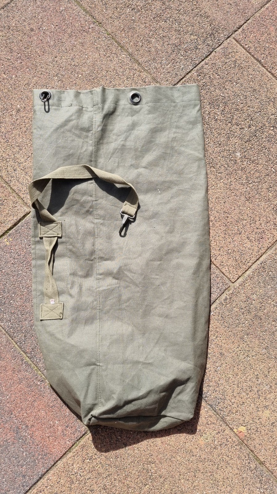 Vintage Leger Groene Plunjezak / Sporttas, Ophalen, Gedragen, Onbekend