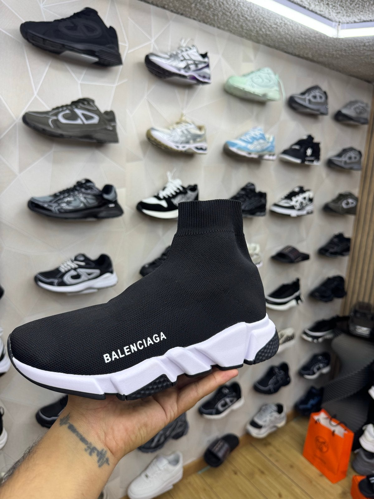 Balenciaga Speed Trainer Sokken Sneakers Zwart Wit, Ophalen of Verzenden, Zo goed als nieuw, Zwart, Sneakers of Gympen
