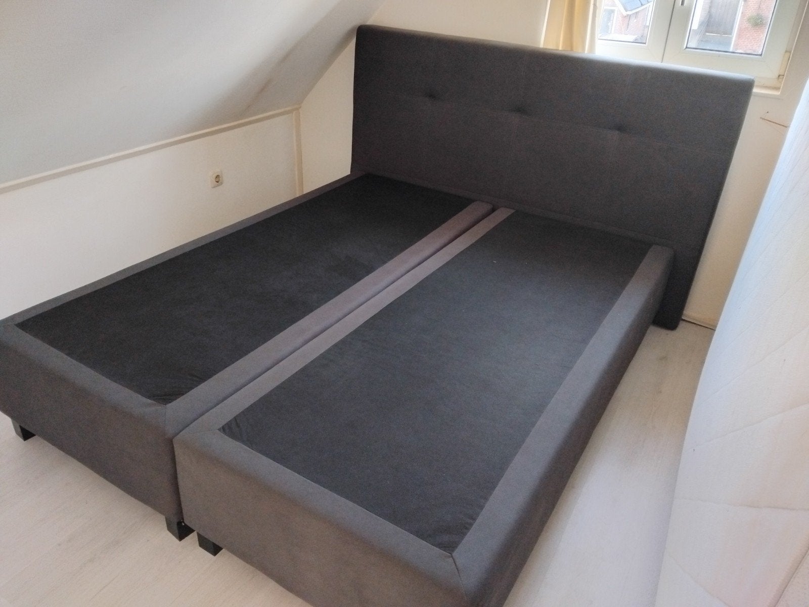 2 persoons boxspring 160x200, Ophalen, Tweepersoons, 160 cm