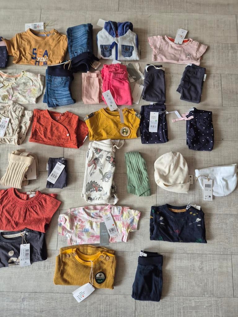 Nieuwe Noppies Babykleding - 50 Stuks Mix Maten 44-74, Kinderen en Baby's, Babykleding | Overige, Ophalen of Verzenden, Nieuw