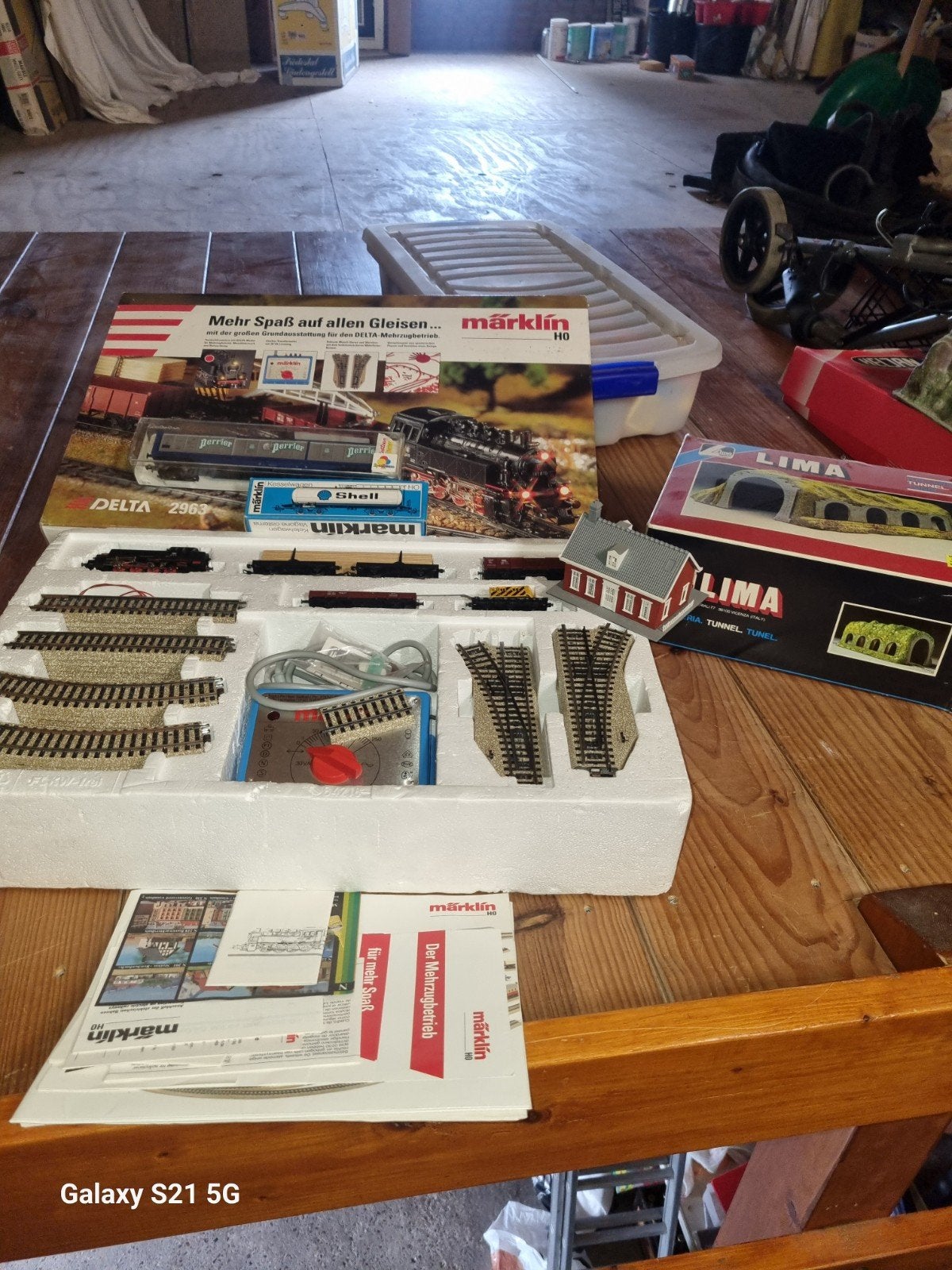 Märklin H0 Treinset met Rails, Locomotief en Gebouwen, Hobby en Vrije tijd, Modeltreinen | H0, Ophalen of Verzenden, Wisselstroom