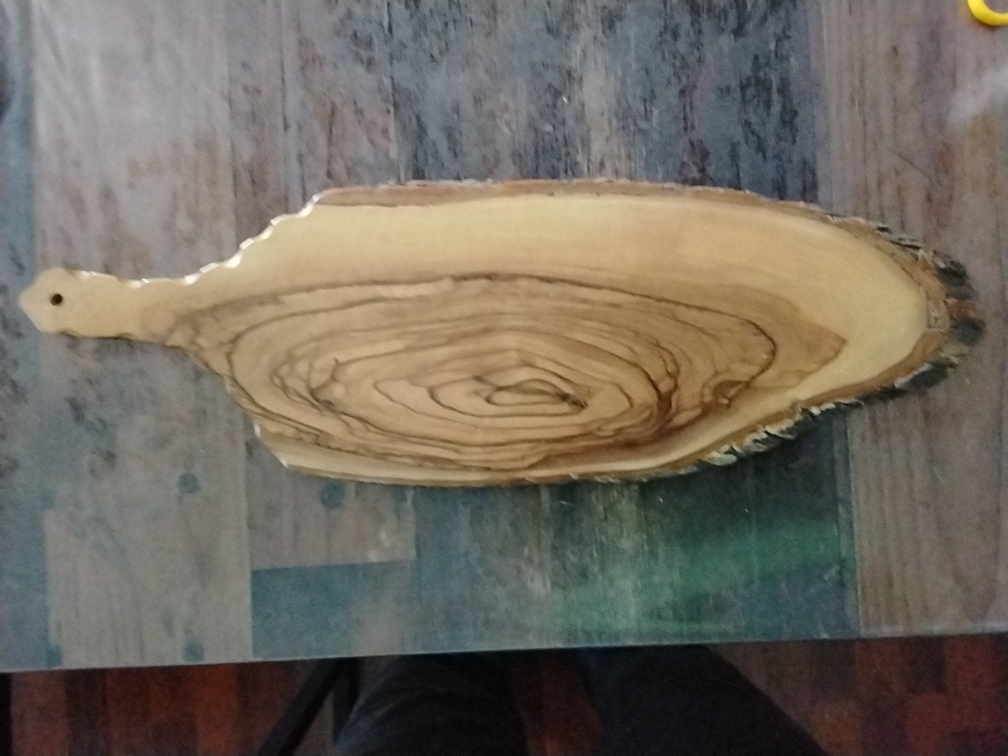 Unieke olijfhouten snijplank / serveerplank, Ophalen, Hout, Snij-/serveerplank, Nieuw