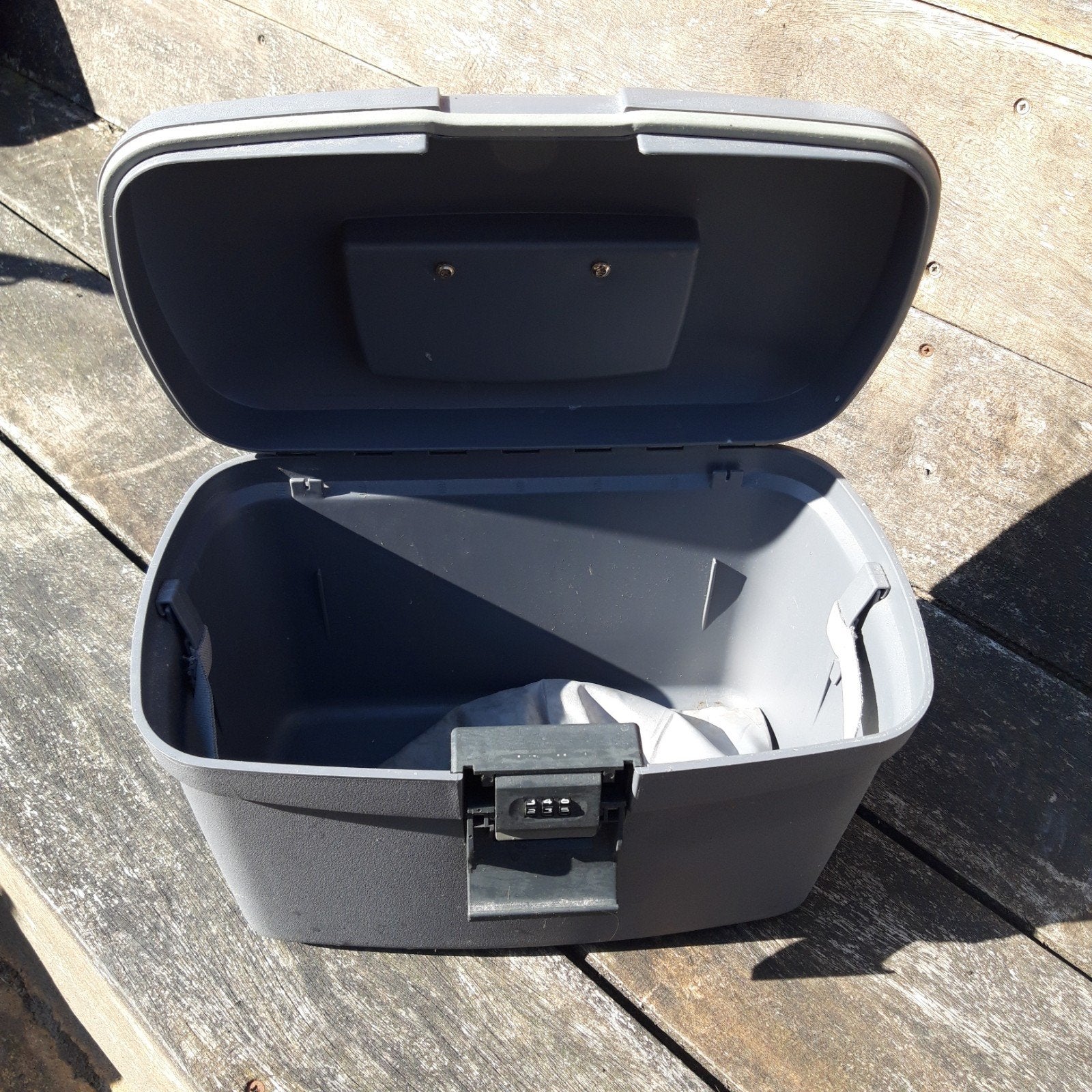 Handige Beautycase - Grijs Hardcase met Slot, Ophalen, Gebruikt, Grijs, Met slot