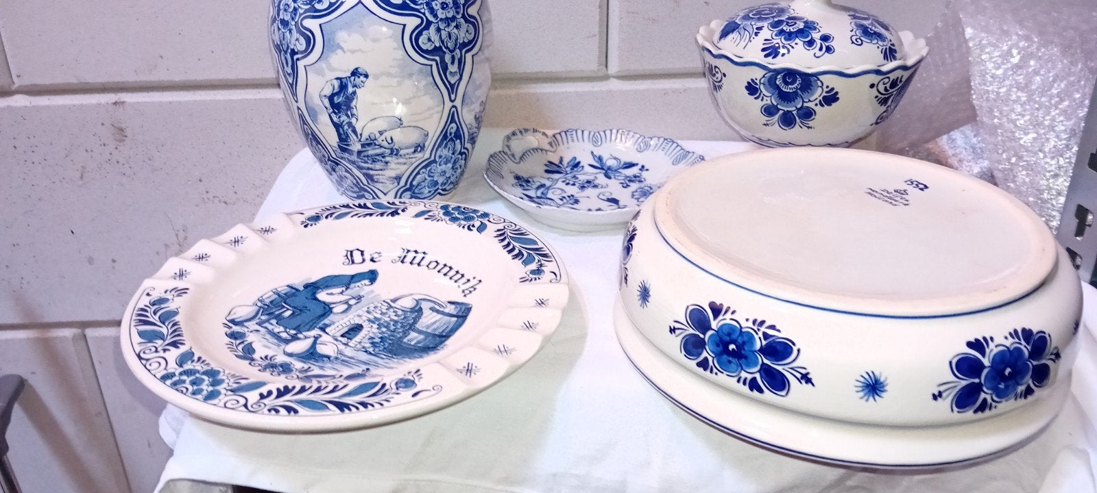 Delfts blauw  restantje, Antiek en Kunst, Antiek | Keramiek en Aardewerk, Ophalen