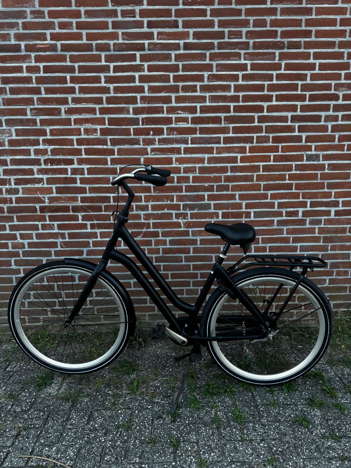 Zwarte damesfiets met terugtraprem, Fietsen en Brommers, Fietsen | Dames | Damesfietsen, Terugtraprem, 50 tot 53 cm, Ophalen, Overige merken