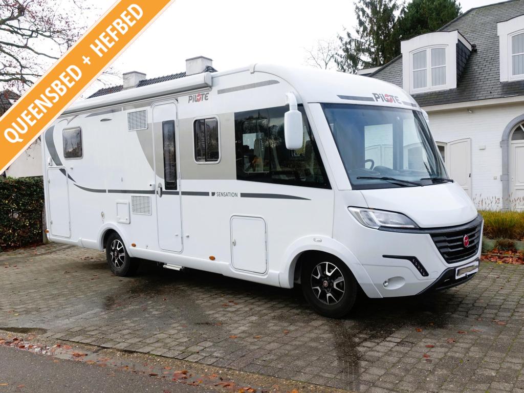 Pilote Sensation G740C Automaat 150pk, Euro6, Caravans en Kamperen, Campers, Achteruitrijcamera, Ringverwarming, Fiat, Luifel