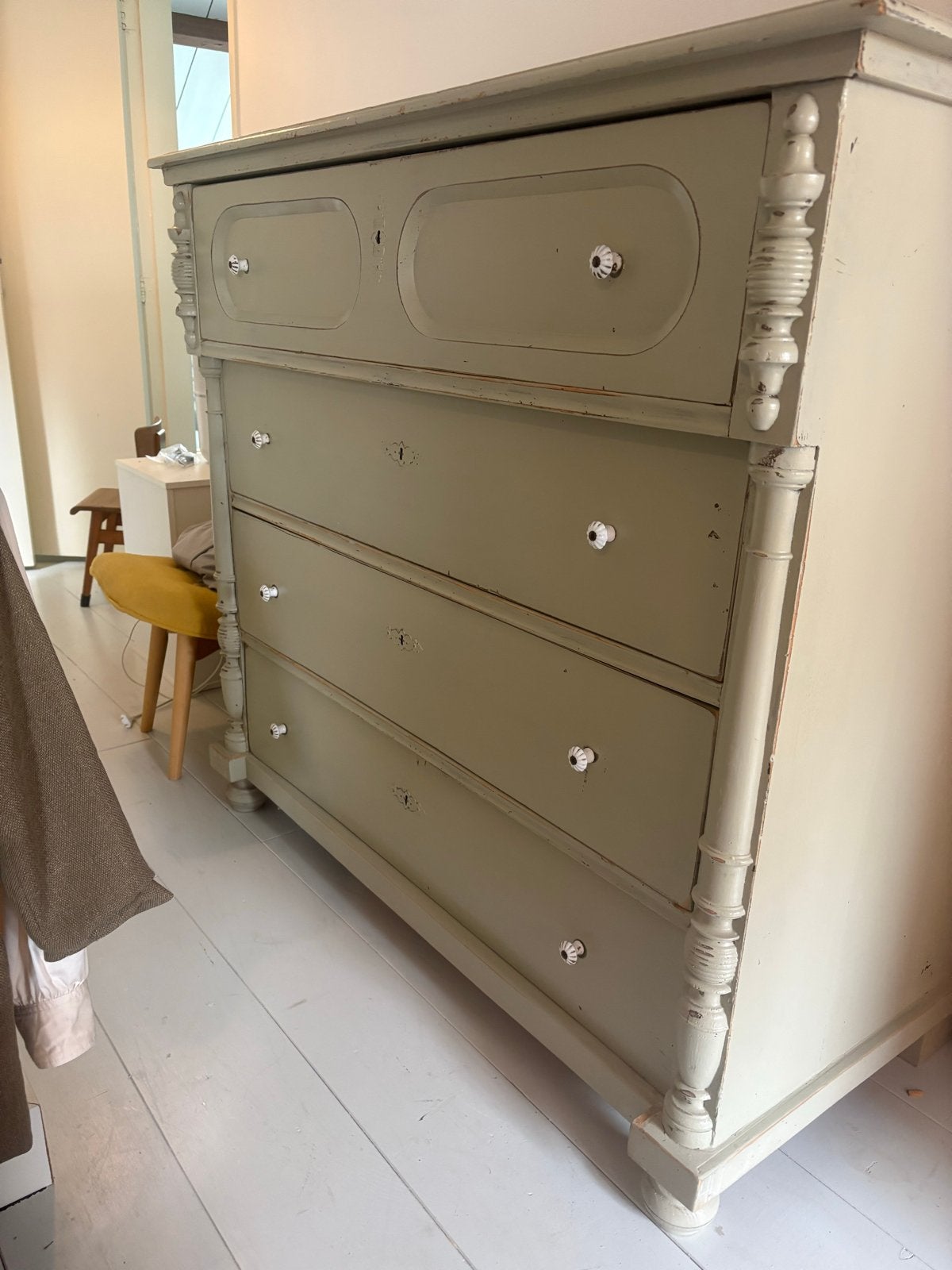 Brocante ladekast in landelijke stijl, Ophalen