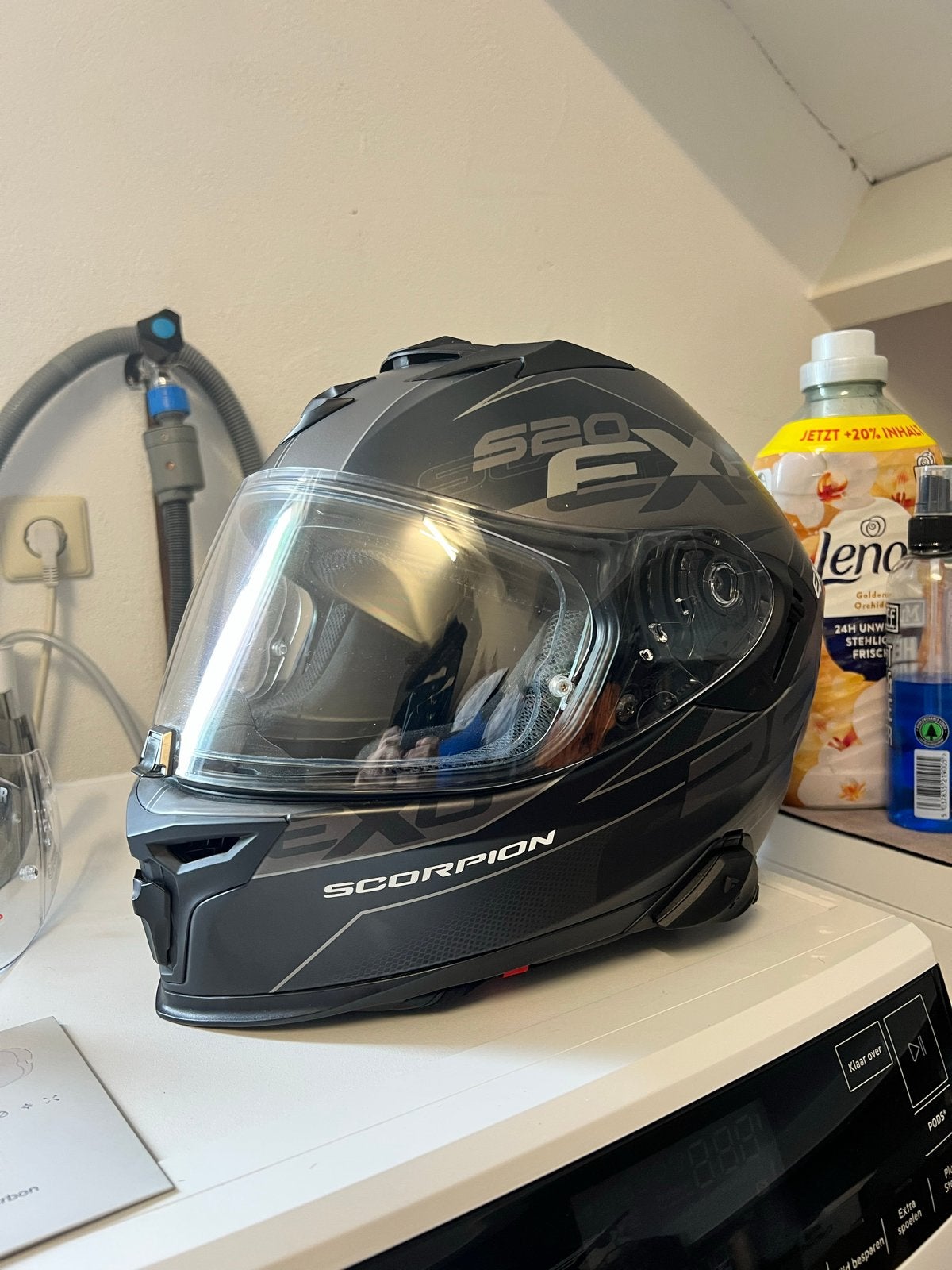 Scorpion EXO-520 Evo Air + EXO-COM Bluetooth – Maat S, Motoren, Kleding | Motorhelmen, Heren, XL, Integraalhelm, Tweedehands