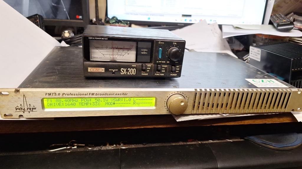 FMT5.0 50 Watt stereo fm zender, Telecommunicatie, Zenders en Ontvangers, Ophalen of Verzenden, Zo goed als nieuw, Zender