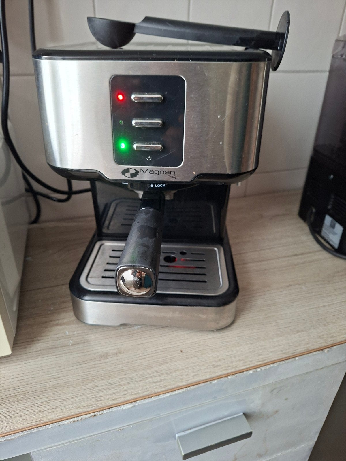 Magnani Espresso Apparaat - Zo goed als nieuw, Ophalen, Espresso apparaat, Gemalen koffie, Zo goed als nieuw